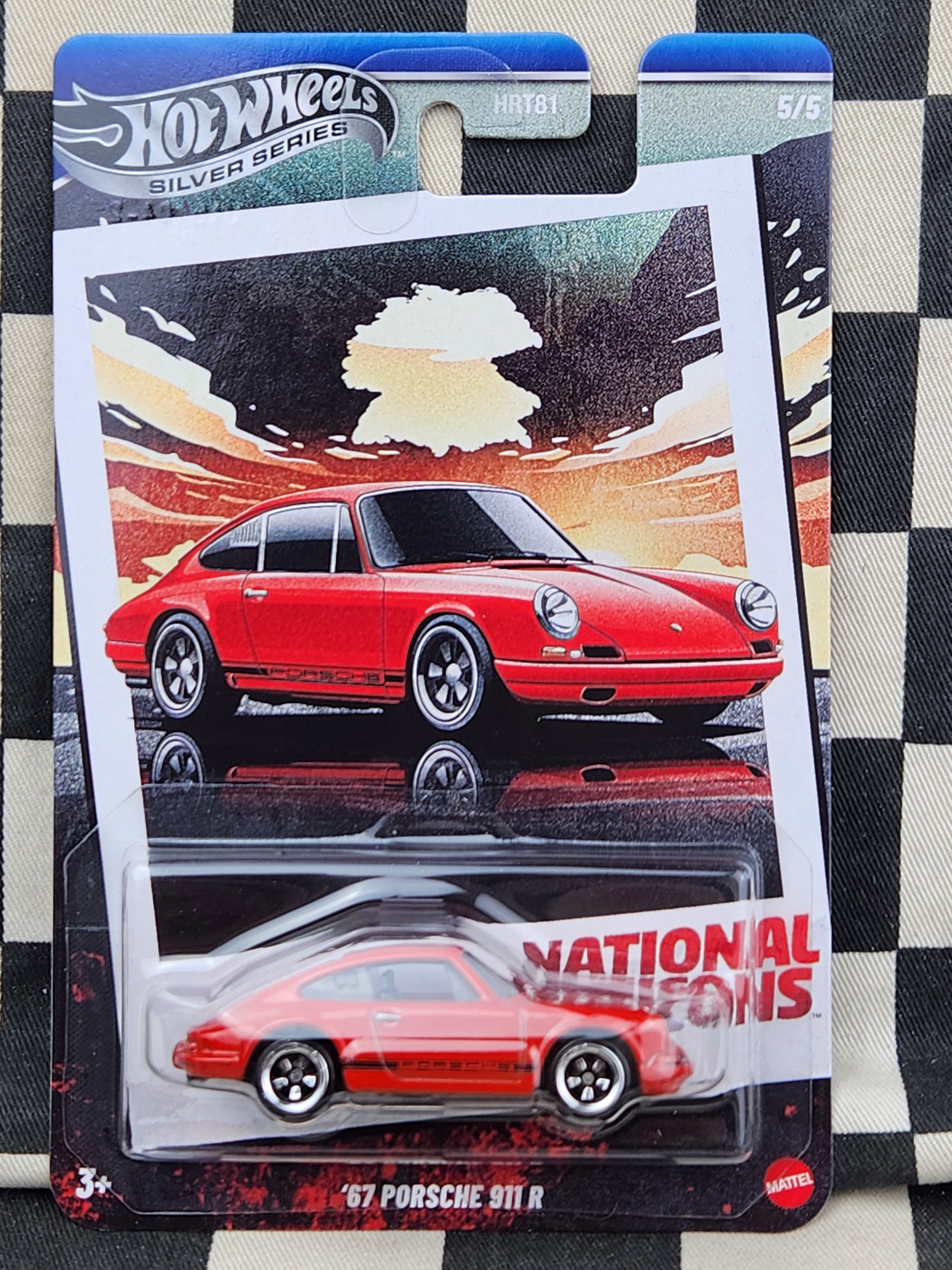 Hot Wheels Silver Series National Icons 67 Porsche 911 R Red