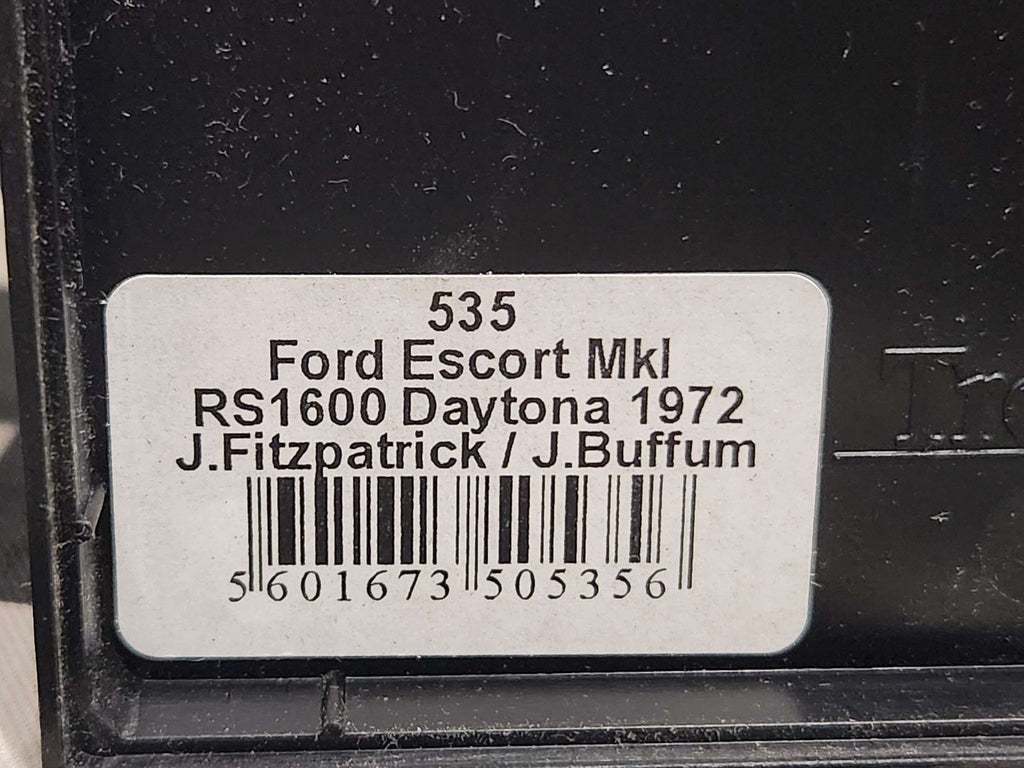 Trofeu 1/43 Ford Escort Mk1 RS1600 Daytona 1972 Fitzpatrick/Buffum
