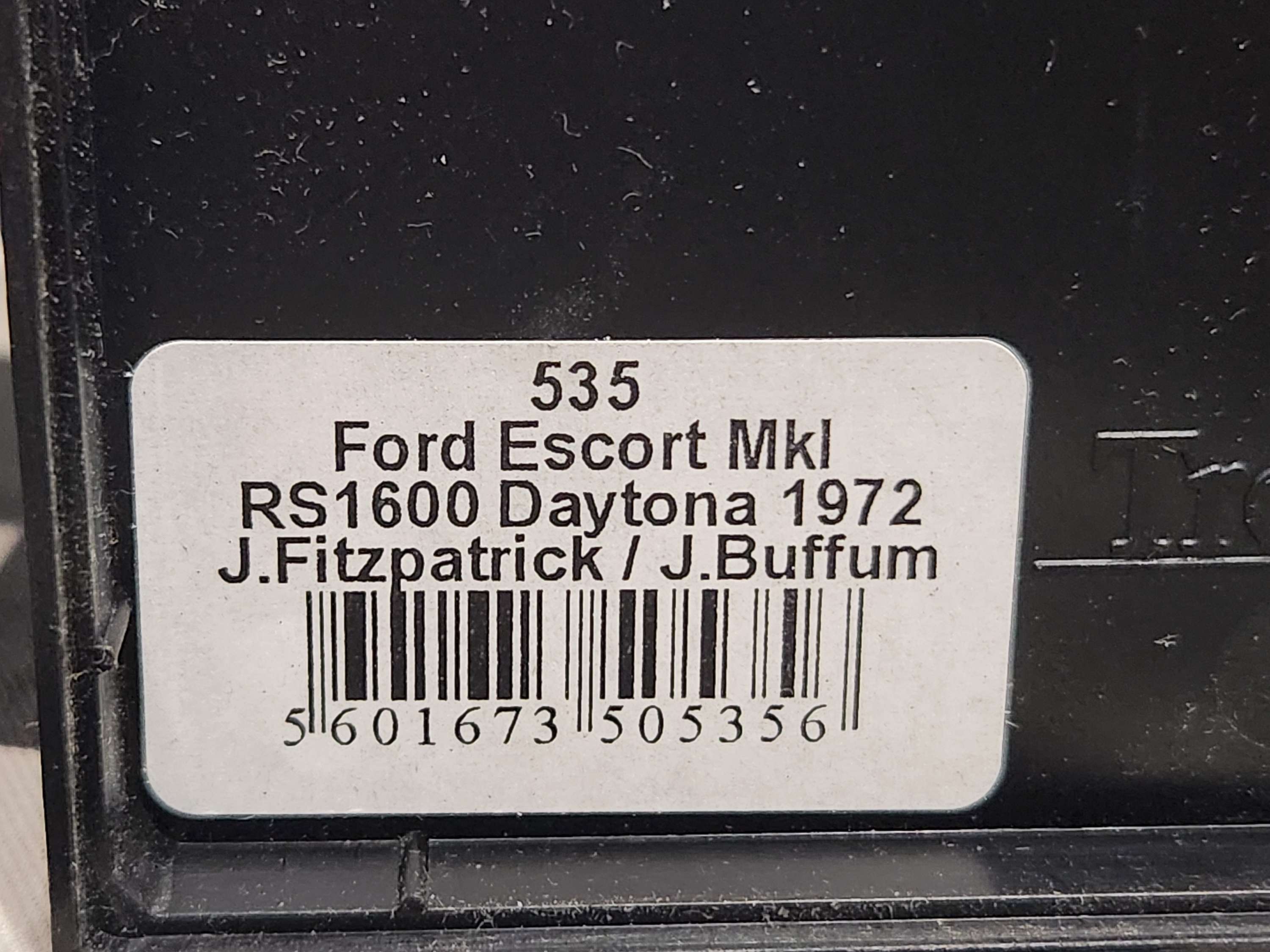 Trofeu 1/43 Ford Escort Mk1 RS1600 Daytona 1972 Fitzpatrick/Buffum