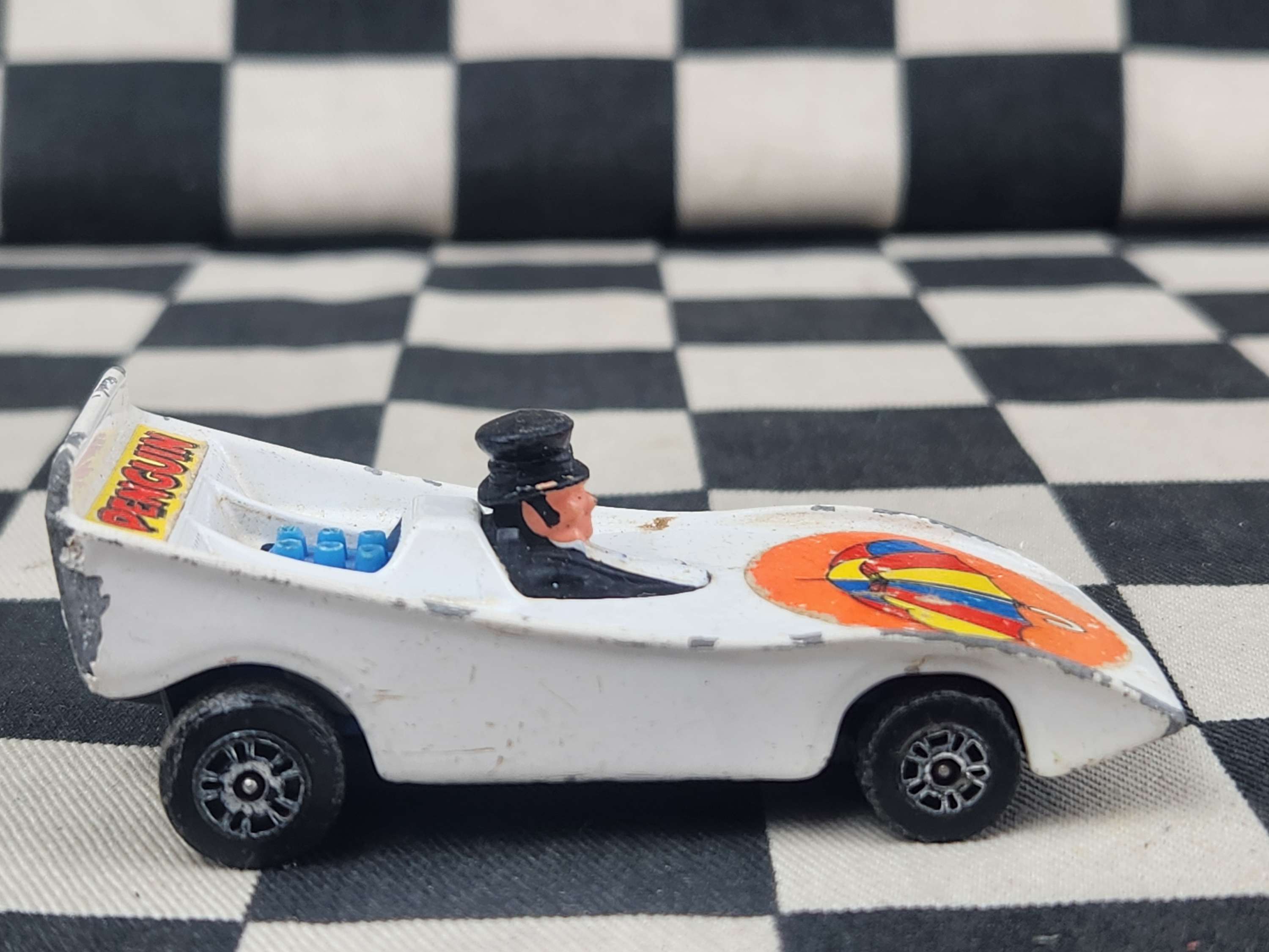 Vintage Loose Corgi The Penguin Racing Car