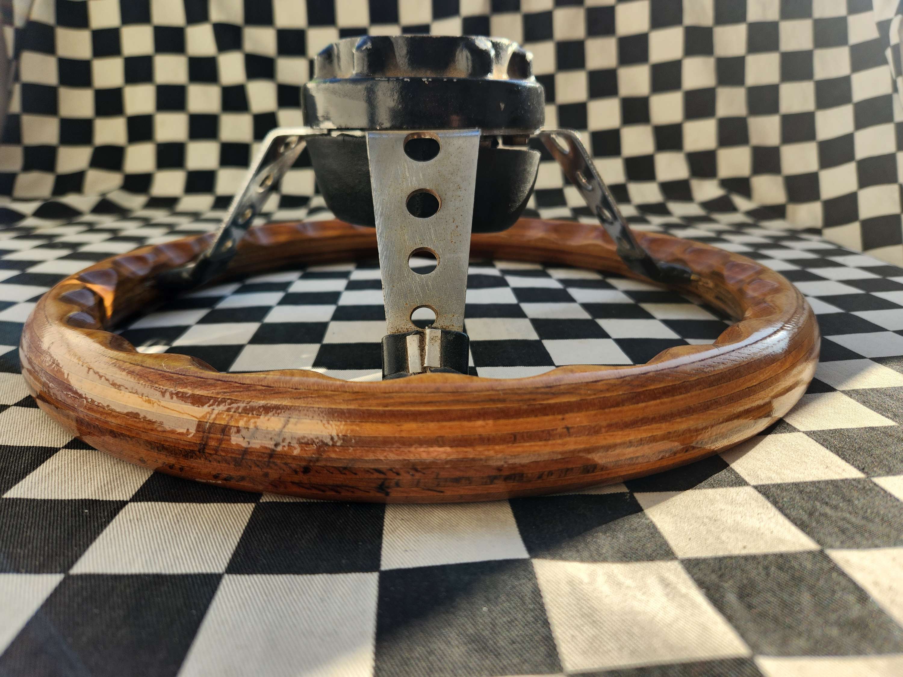Original Vintage Max Rob Woodrim Sports Steering Wheel VGC