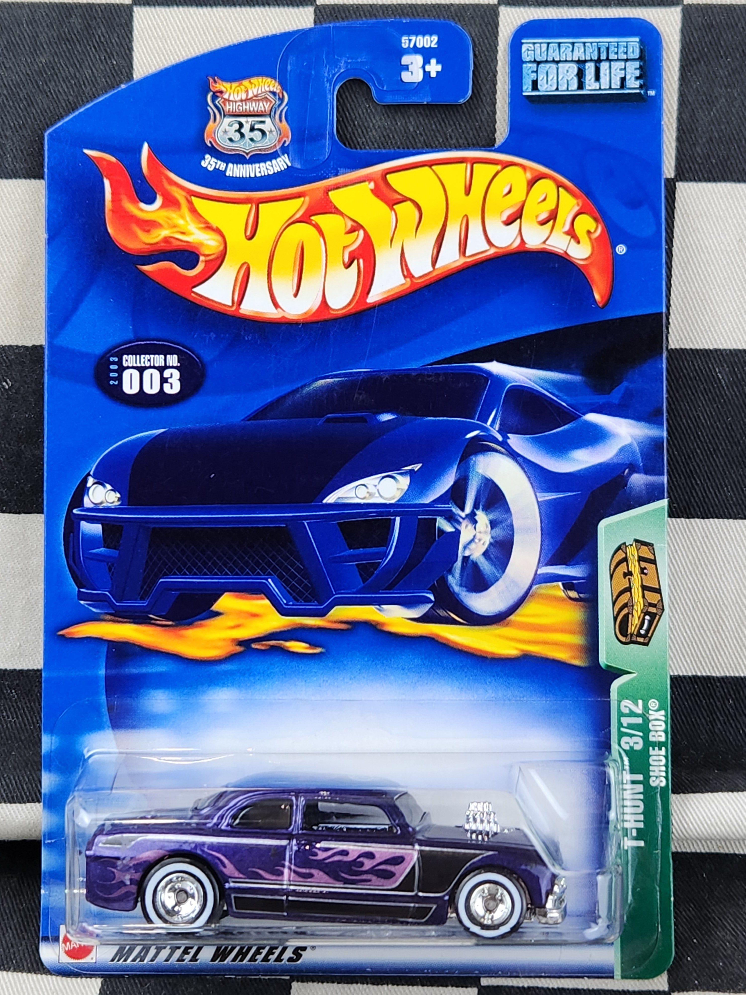 Hot Wheels 2003 TREASURE HUNT Shoe Box REAL RIDER RUBBER TYRES