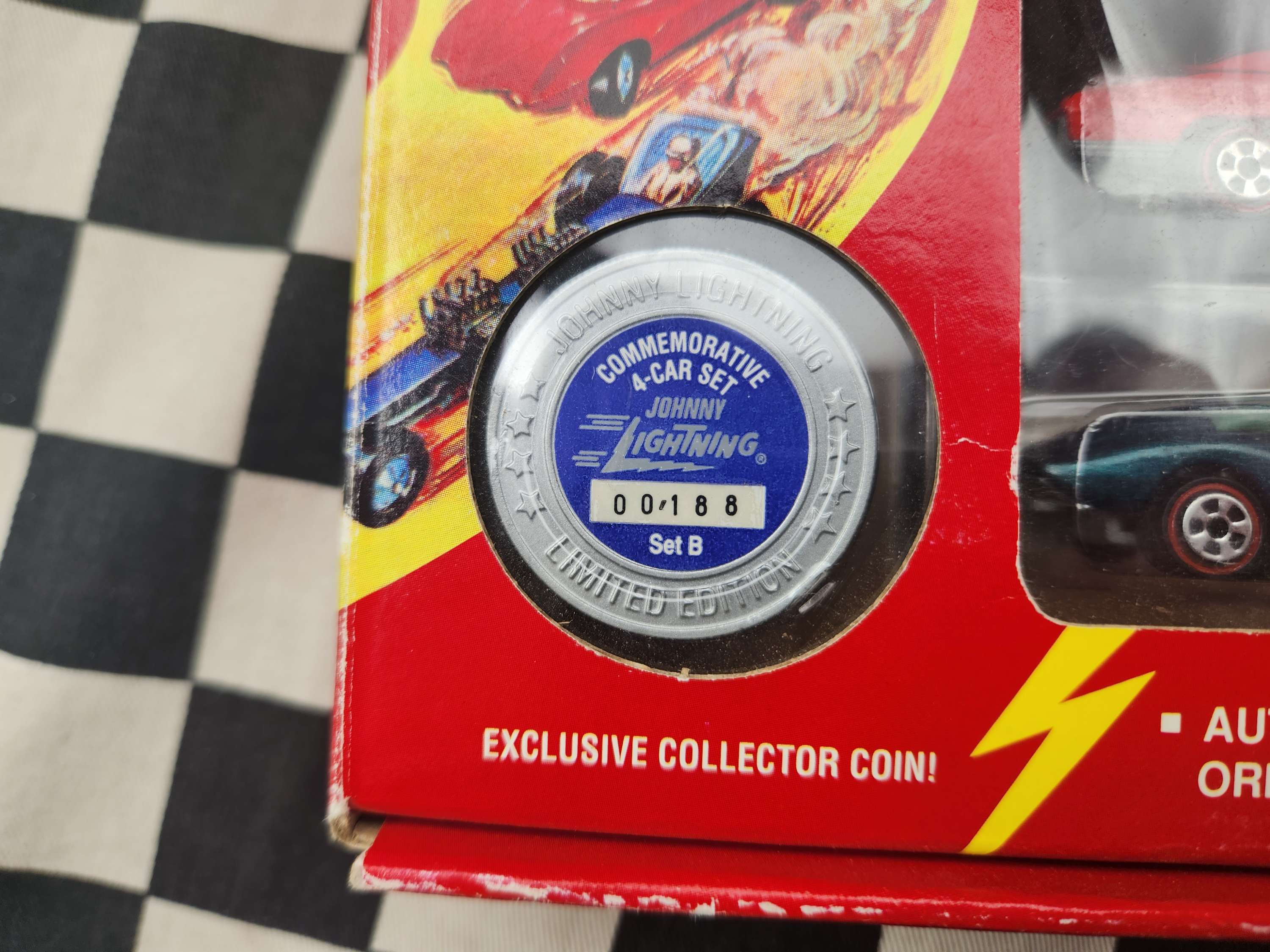 Johnny Lightning REDLINE 1994 Commemorative Set of 4 Cars