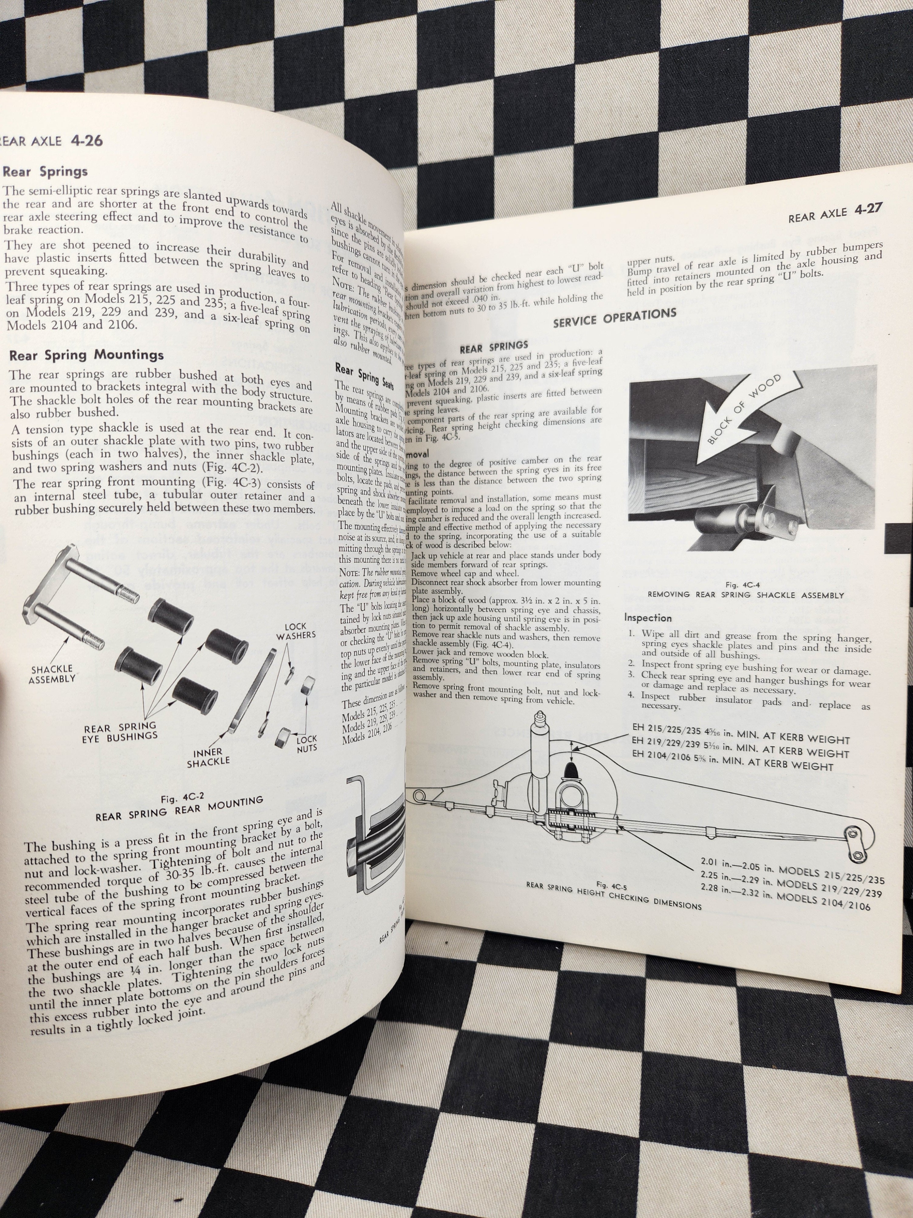 Holden EH Factory Workshop Manual Supplement Nasco