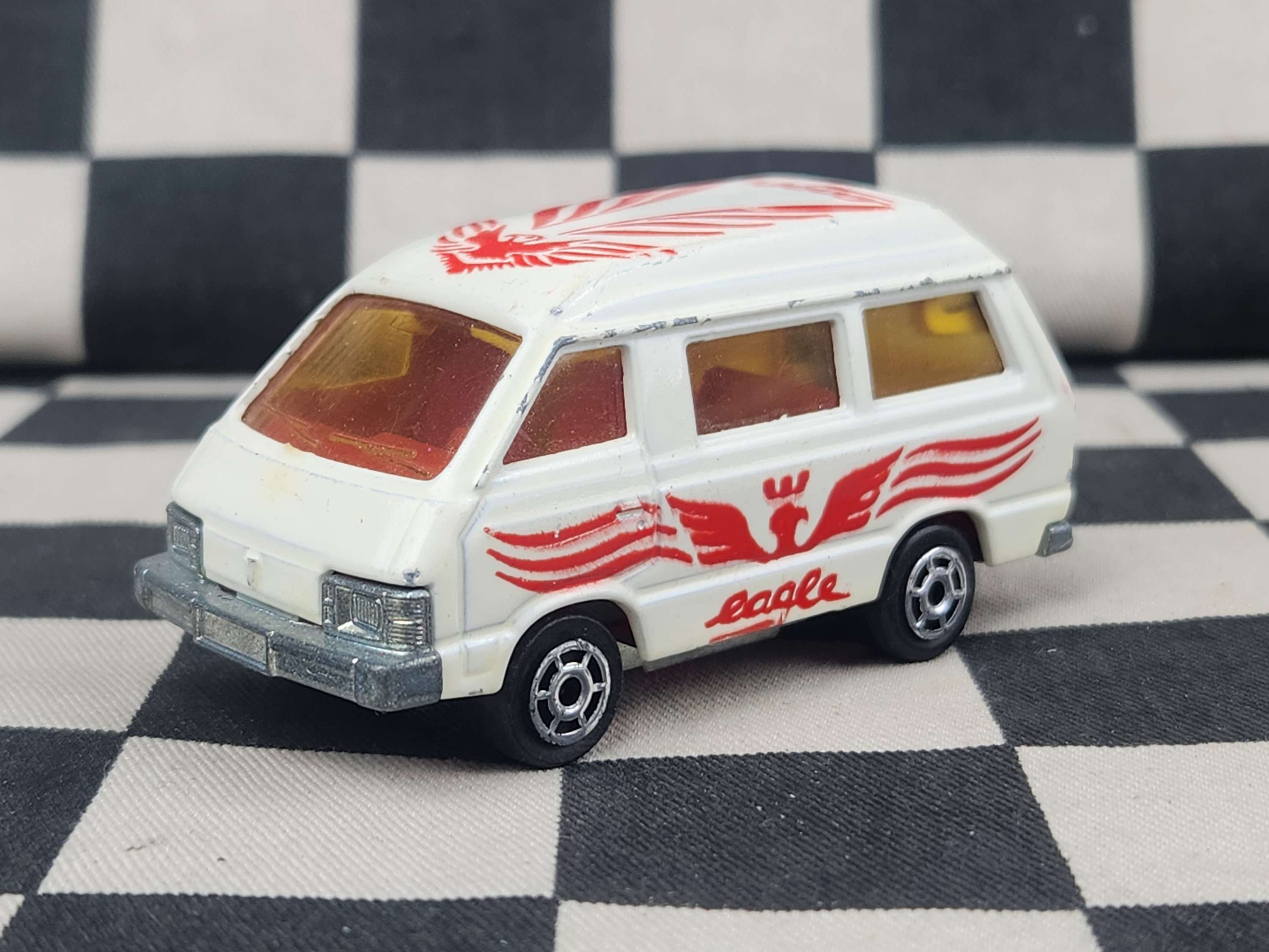 Vintage Loose Majorette Toyota Lite Ace Eagle Van White