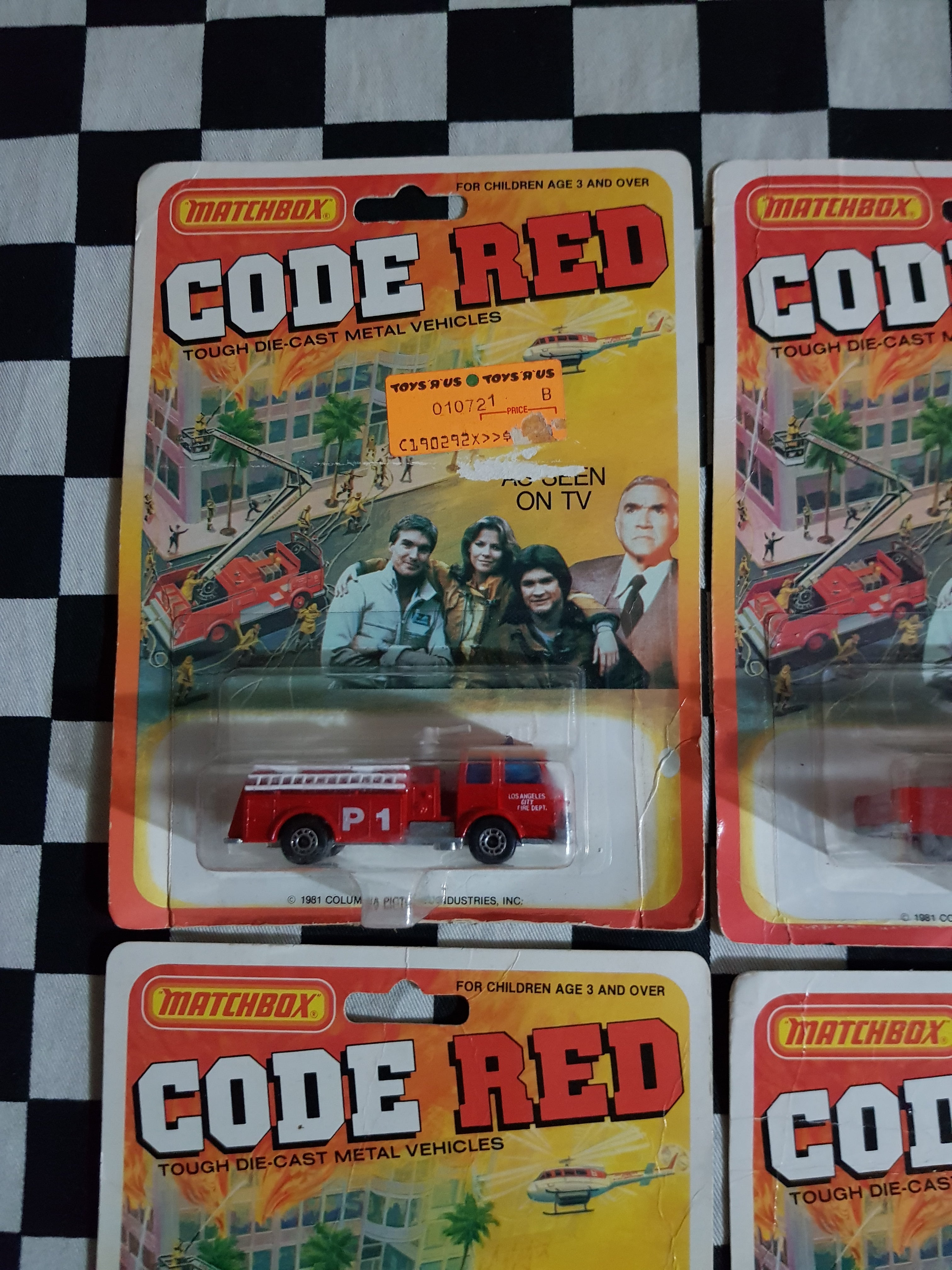Matchbox Code Red Choice of Four. fire engine, Boat