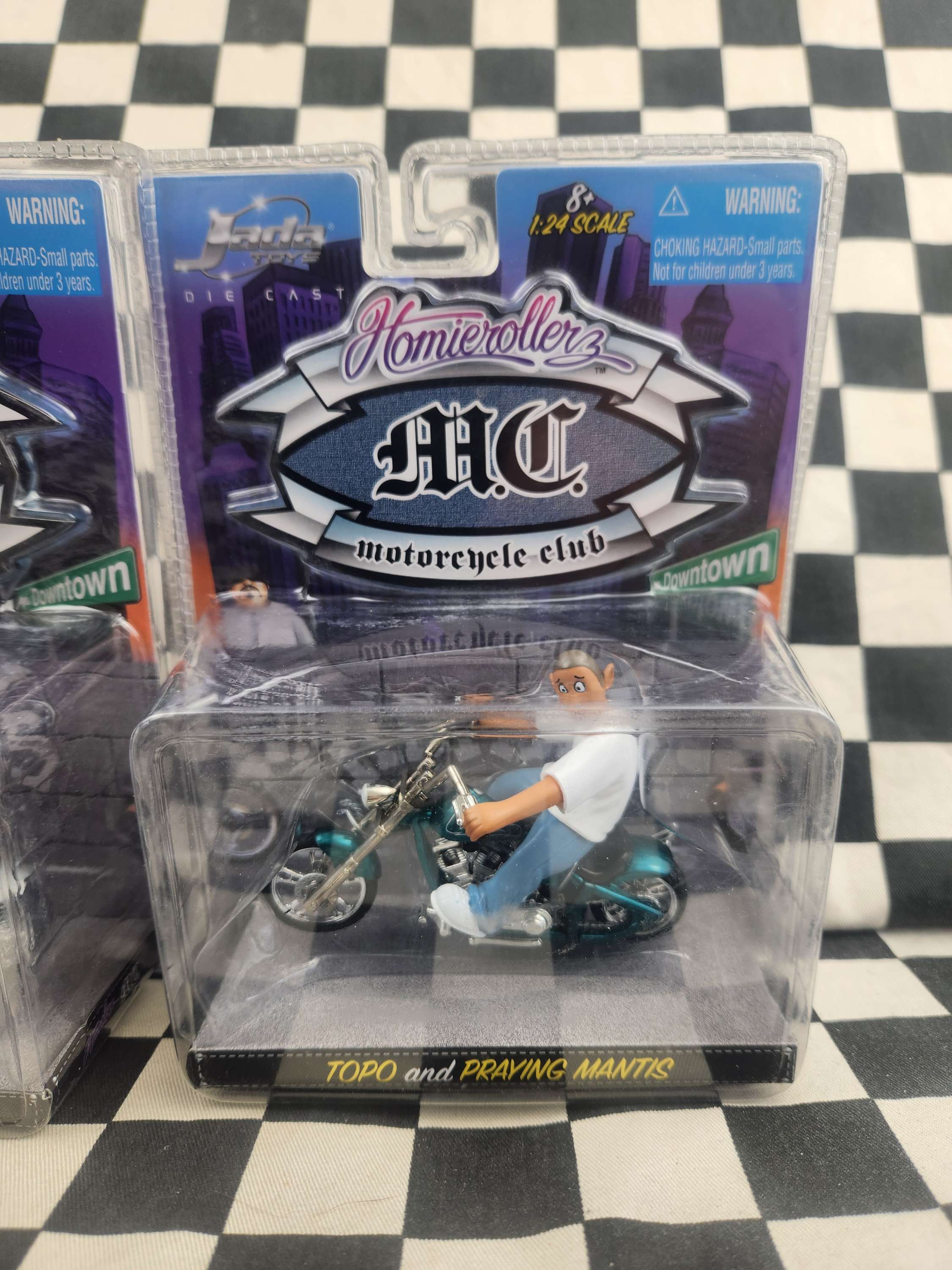 RARE! Jada Homie Rollers Motorcycle Club 1/24 Scale Bike & Rider Your Choice Of