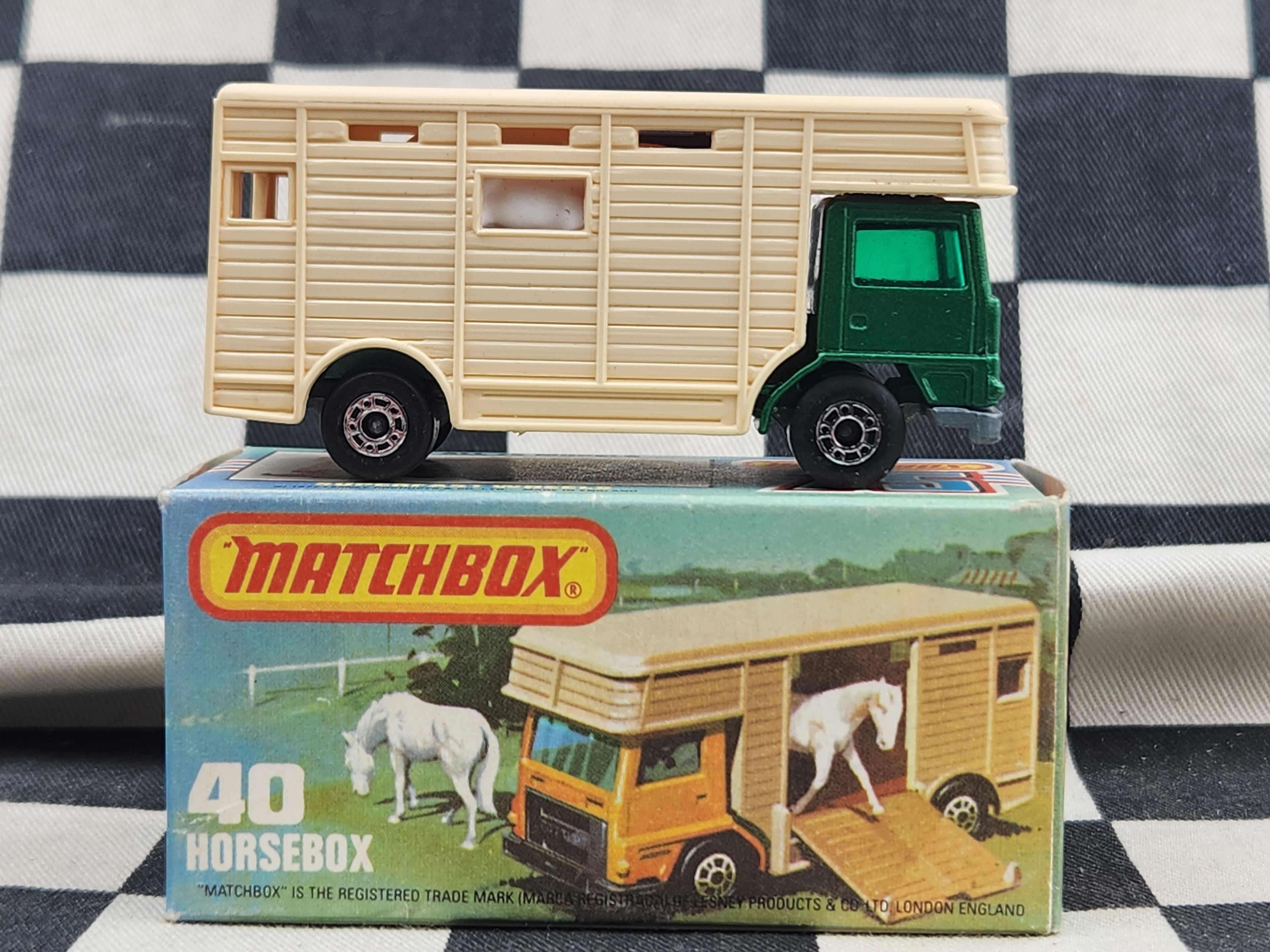 Vintage 1977 Matchbox Horsebox Truck in Original Box