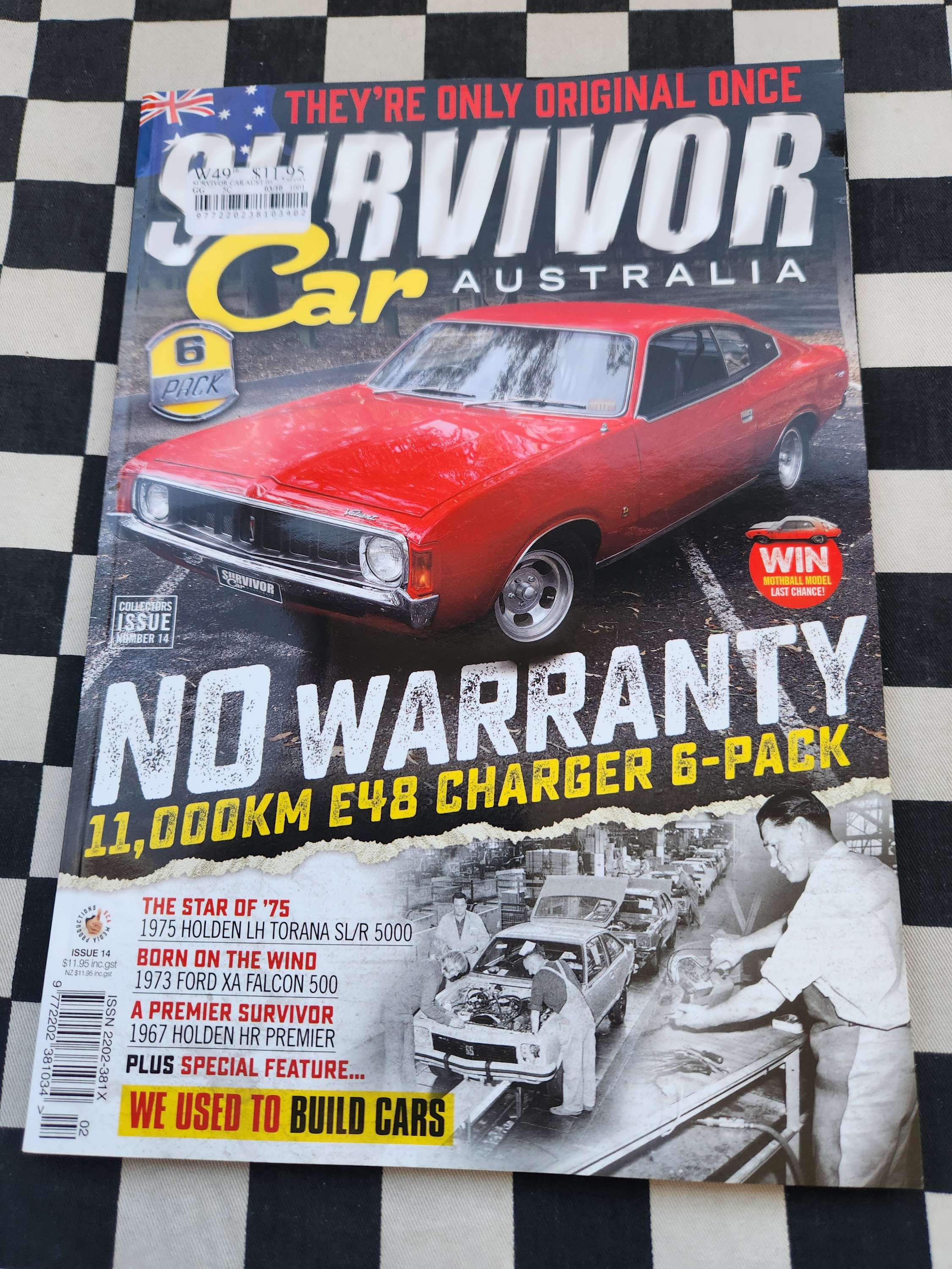 Survivor Car Australia Magazine #14 Valiant Charger Torana SLR5000 Hr Premier