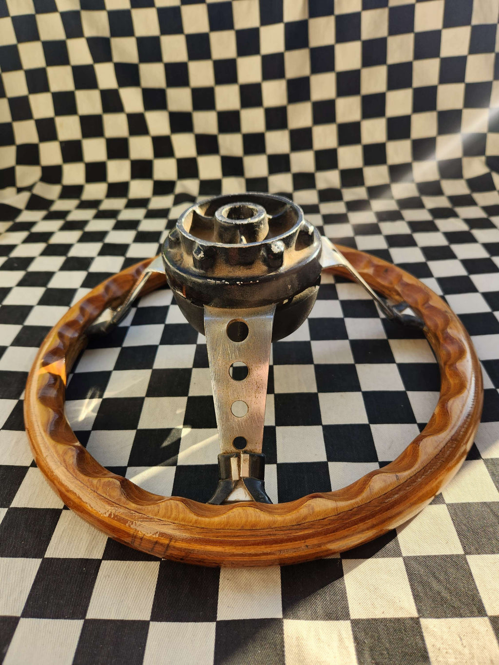 Original Vintage Max Rob Woodrim Sports Steering Wheel VGC