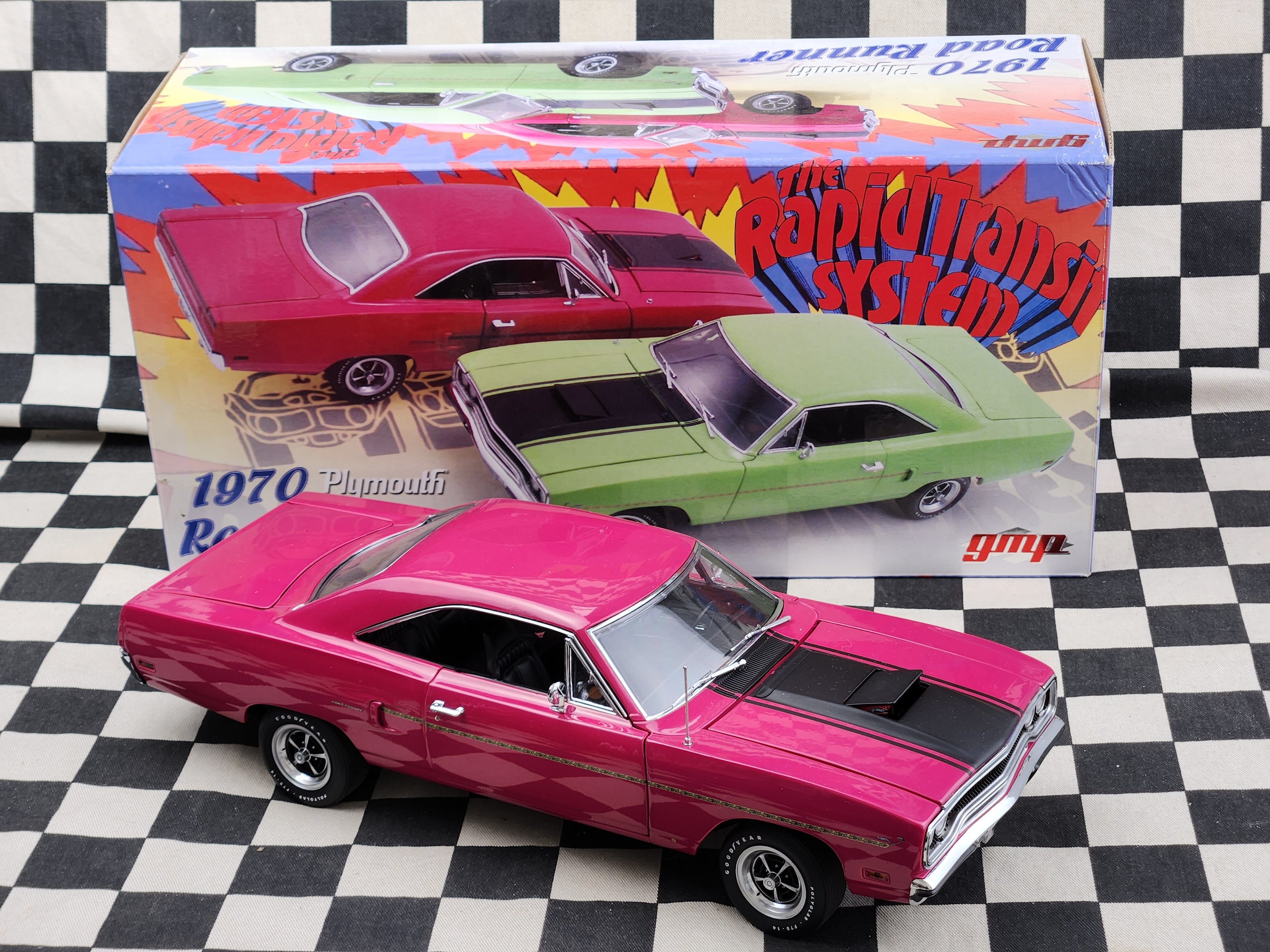 Rare 1/18 GMP 1970 Plymouth Road Runner RTS Rapid Transit System