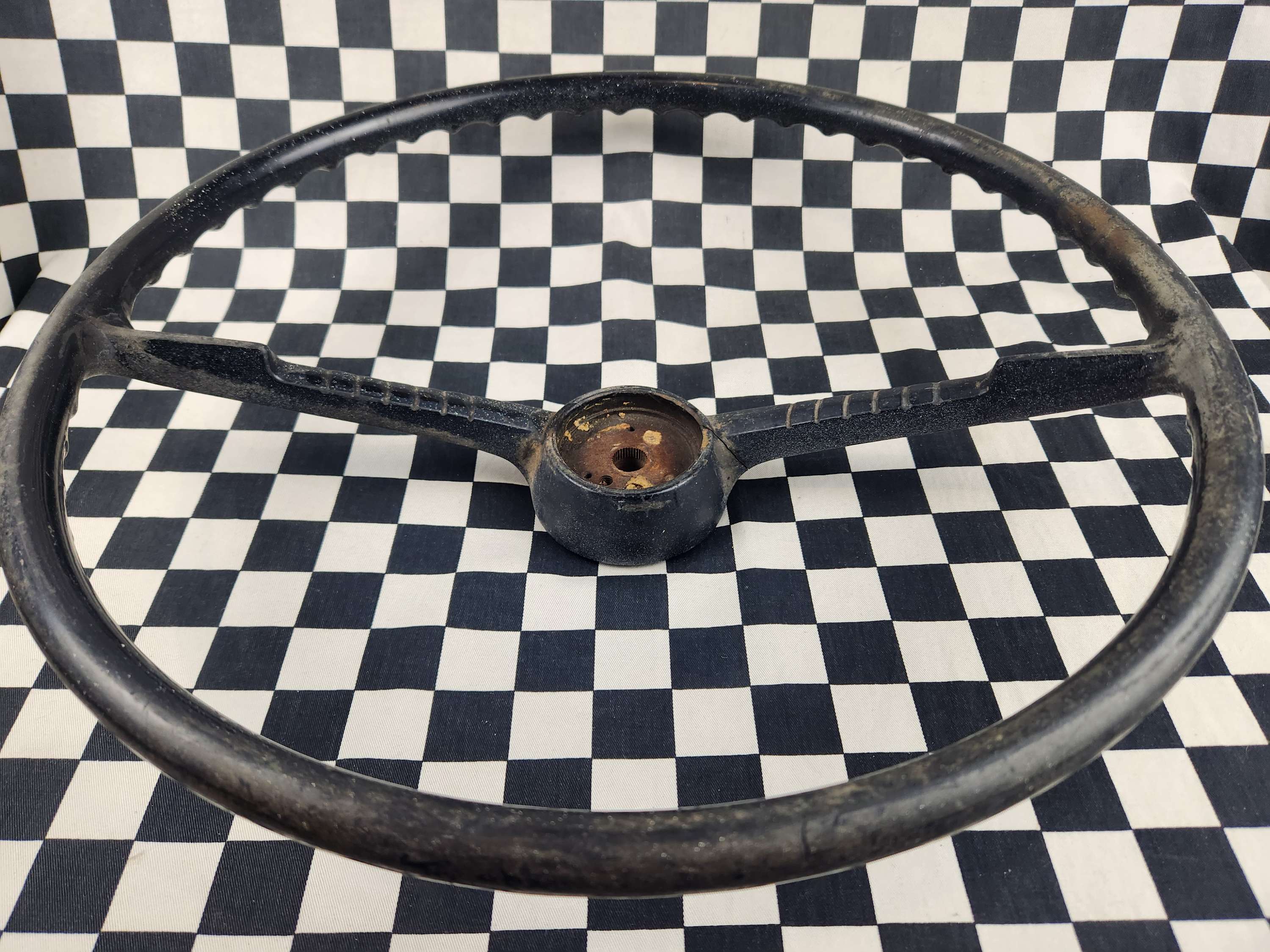 Original 1955/56 Chevy Steering Wheel with Horn Ring Hot Rod Rat Rod Jalopy