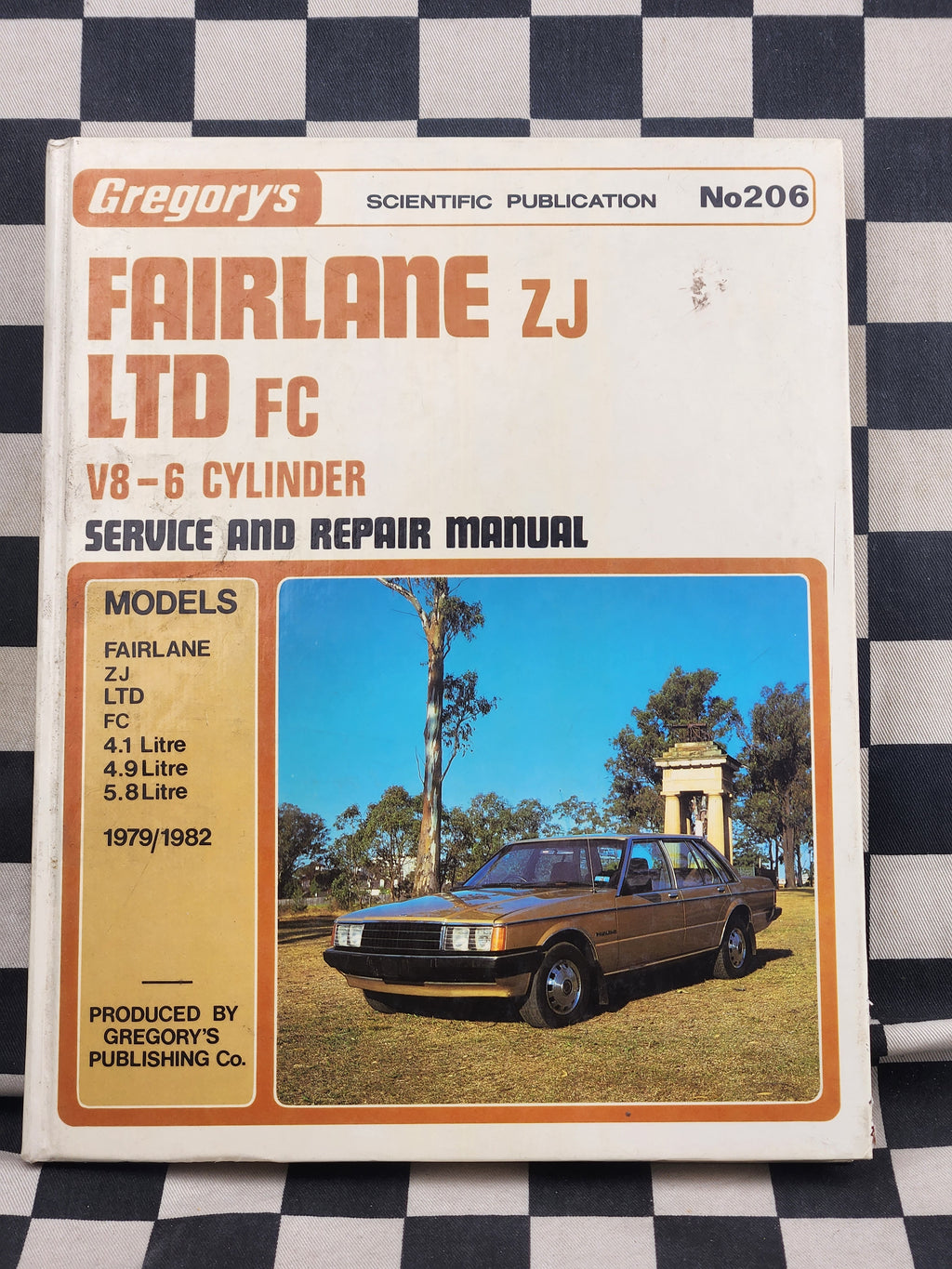 SP/Gregorys  Ford Fairlane ZJ LTD FC 6cyl & V8 302 351 Workshop Manual