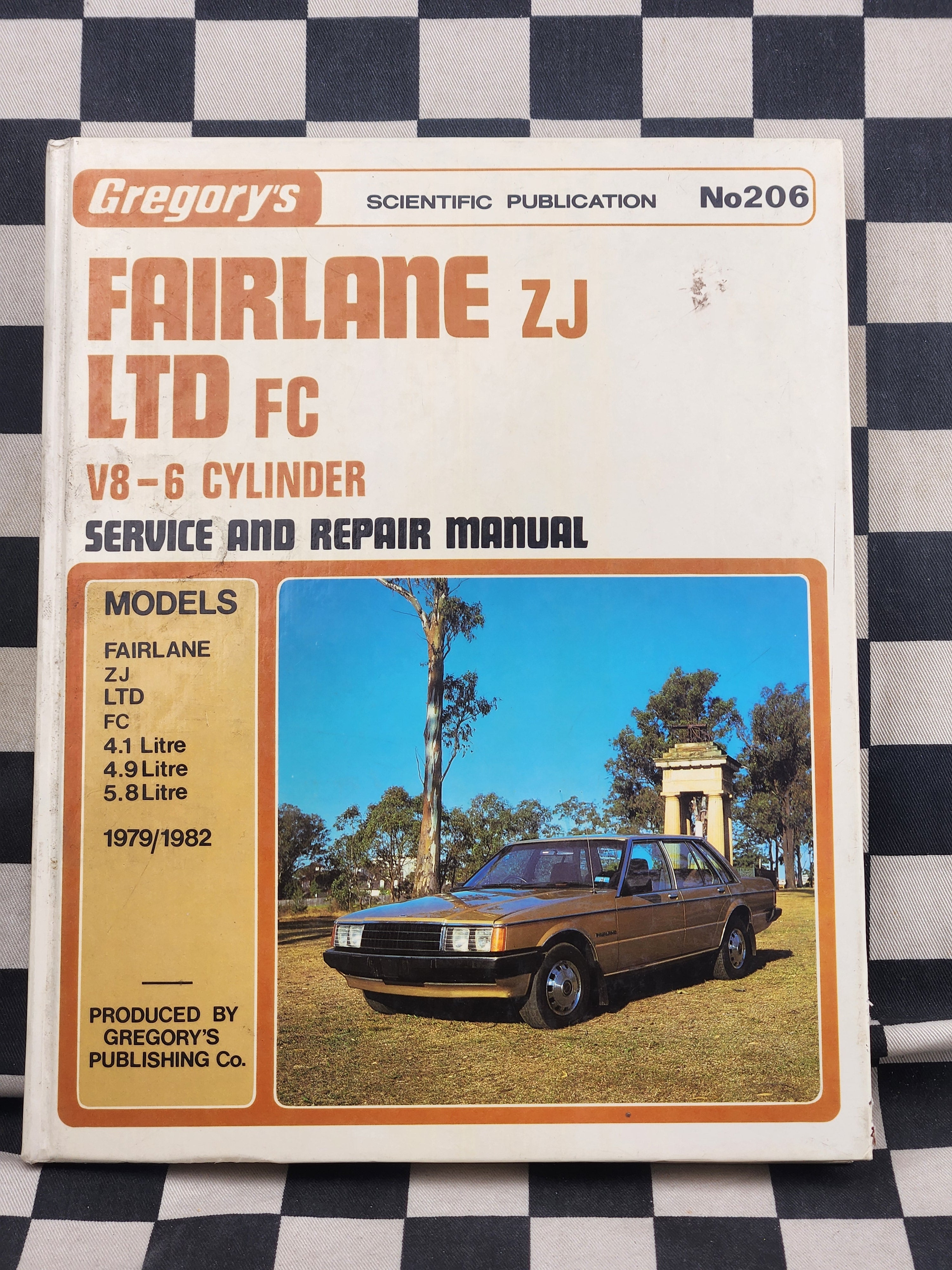 SP/Gregorys  Ford Fairlane ZJ LTD FC 6cyl & V8 302 351 Workshop Manual