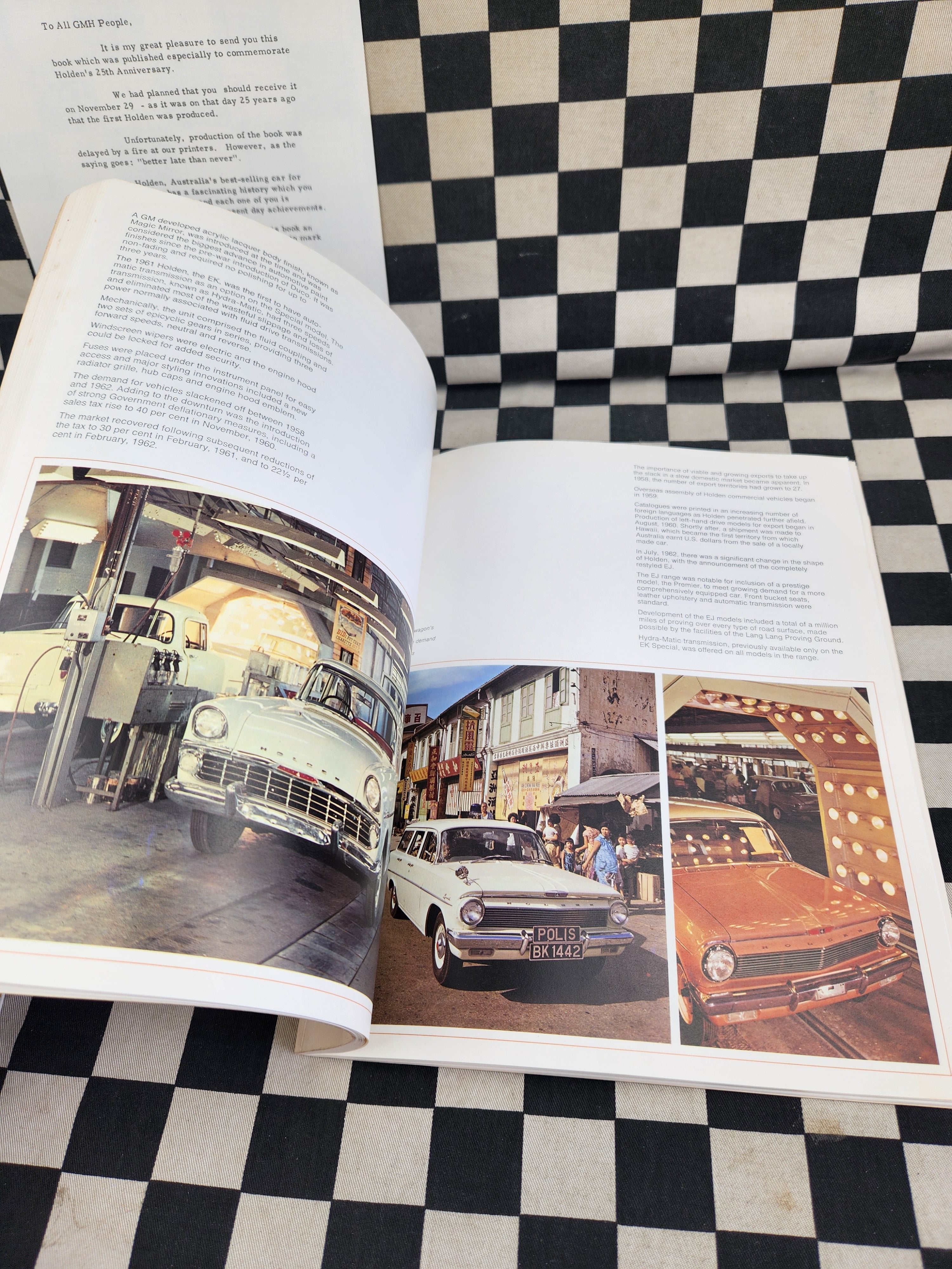 Holden 25 Years Employee Issue Commemorative Book with Original Letter