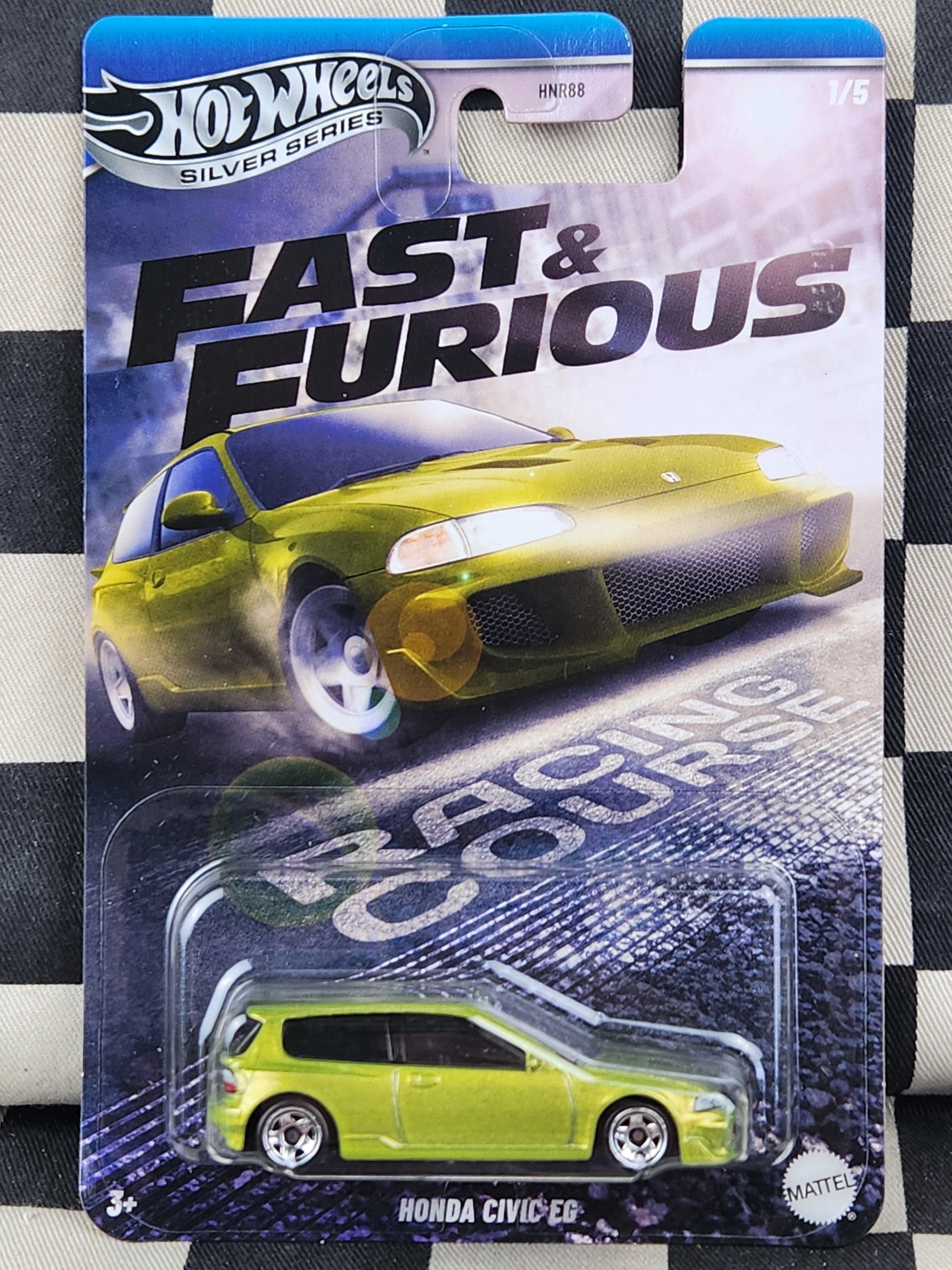 Hot Wheels Silver Series Fast & Furious Racing Course Honda Civic EG