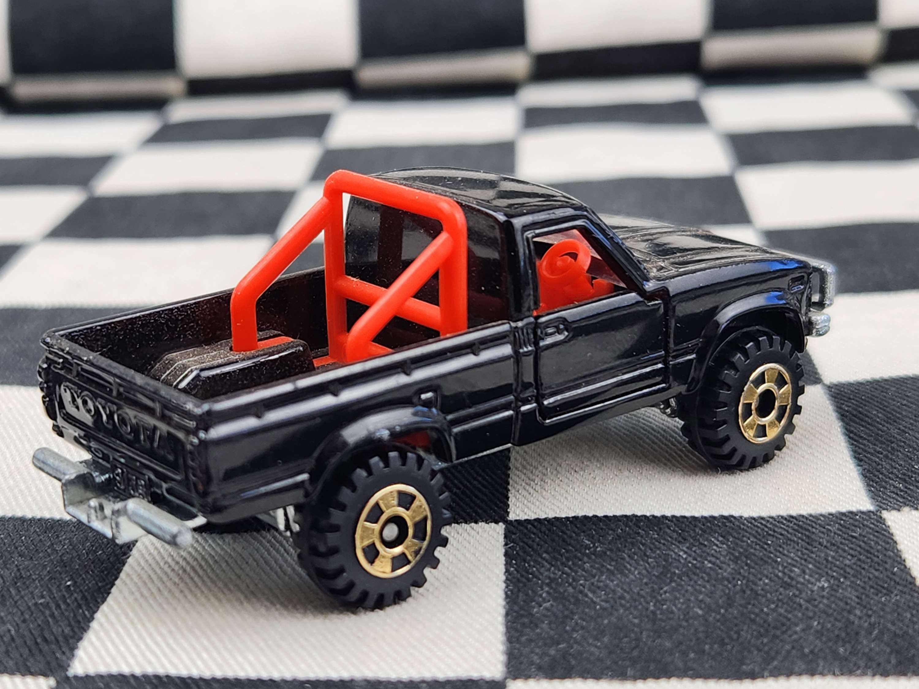 Vintage Loose Tomica Toyota Hilux 4WD Black Nice!