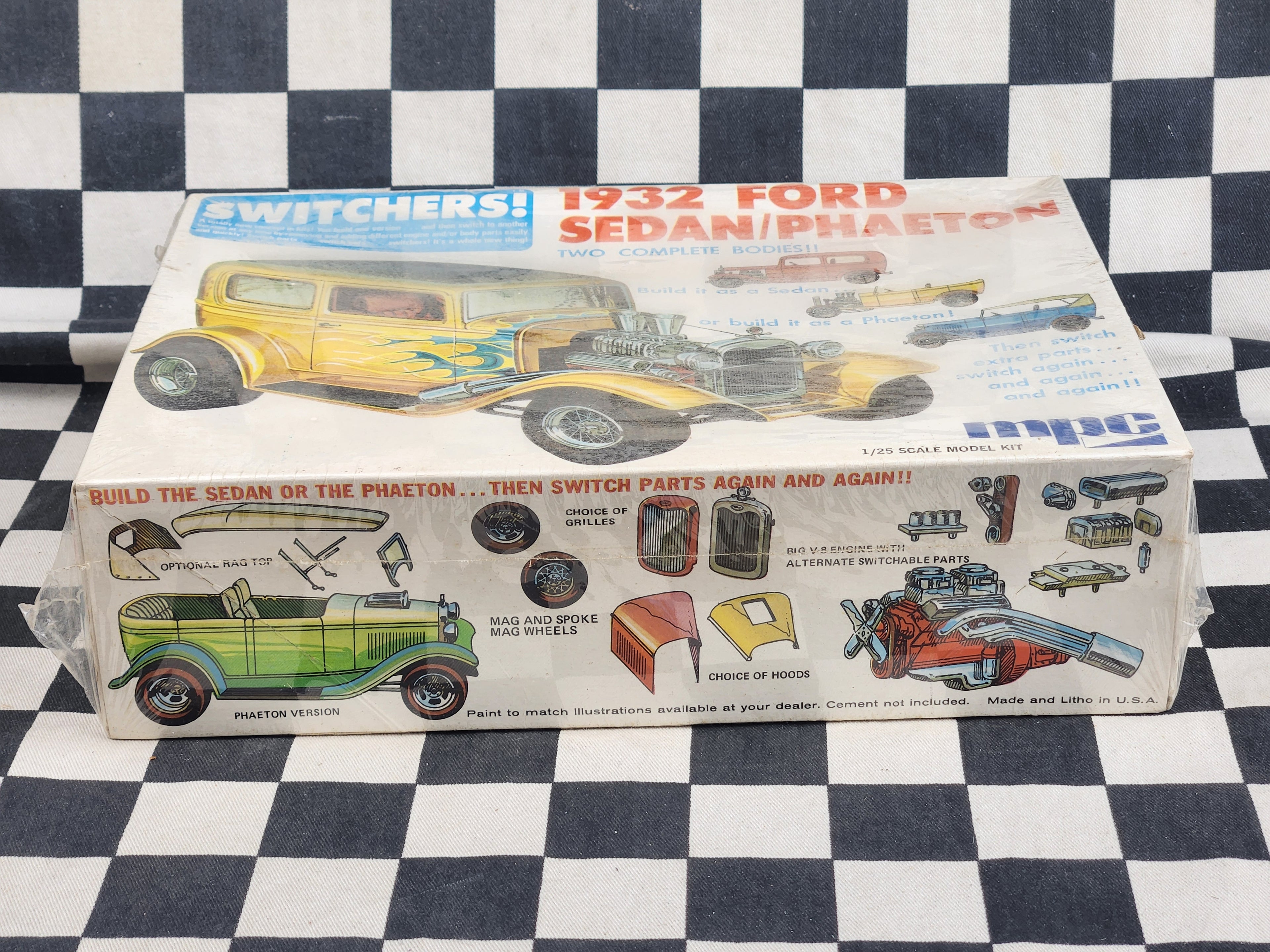Rare Original SEALED! MPC 1932 Ford Sedan/ Phaeton Switchers Model Kit