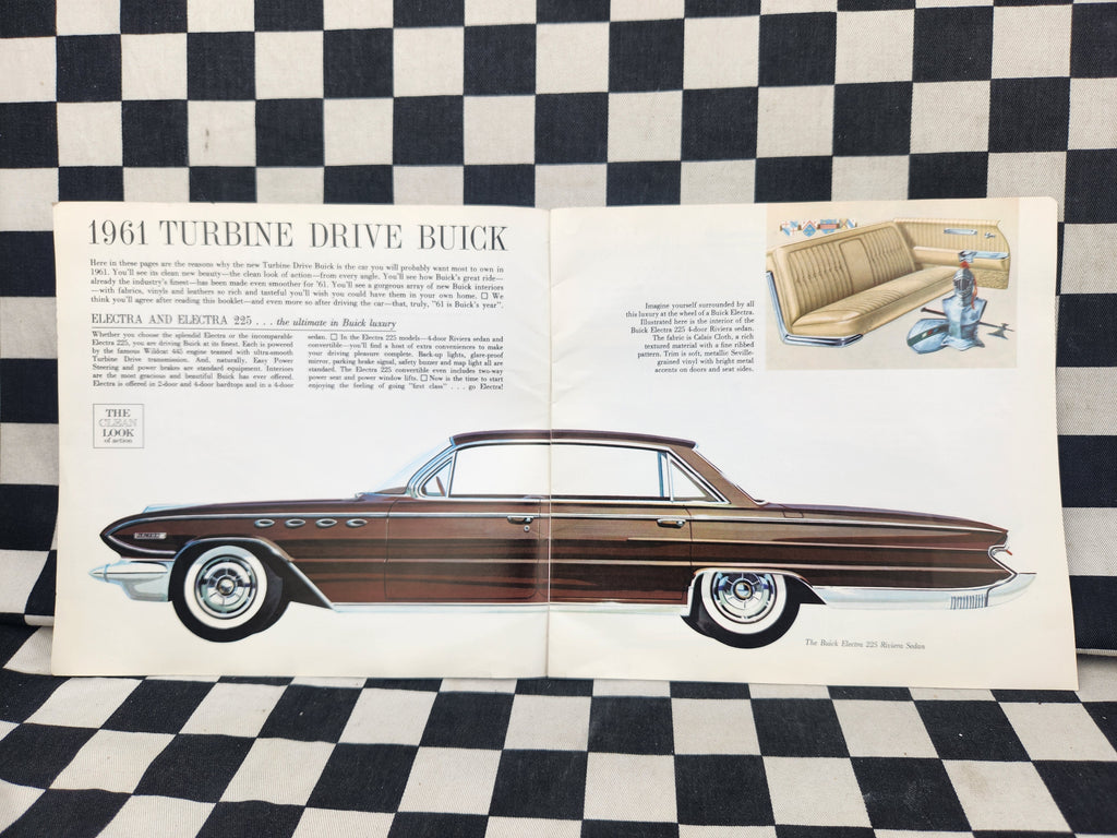 Genuine 1961 Buick Full Size Turbine Drive Sales Brochure