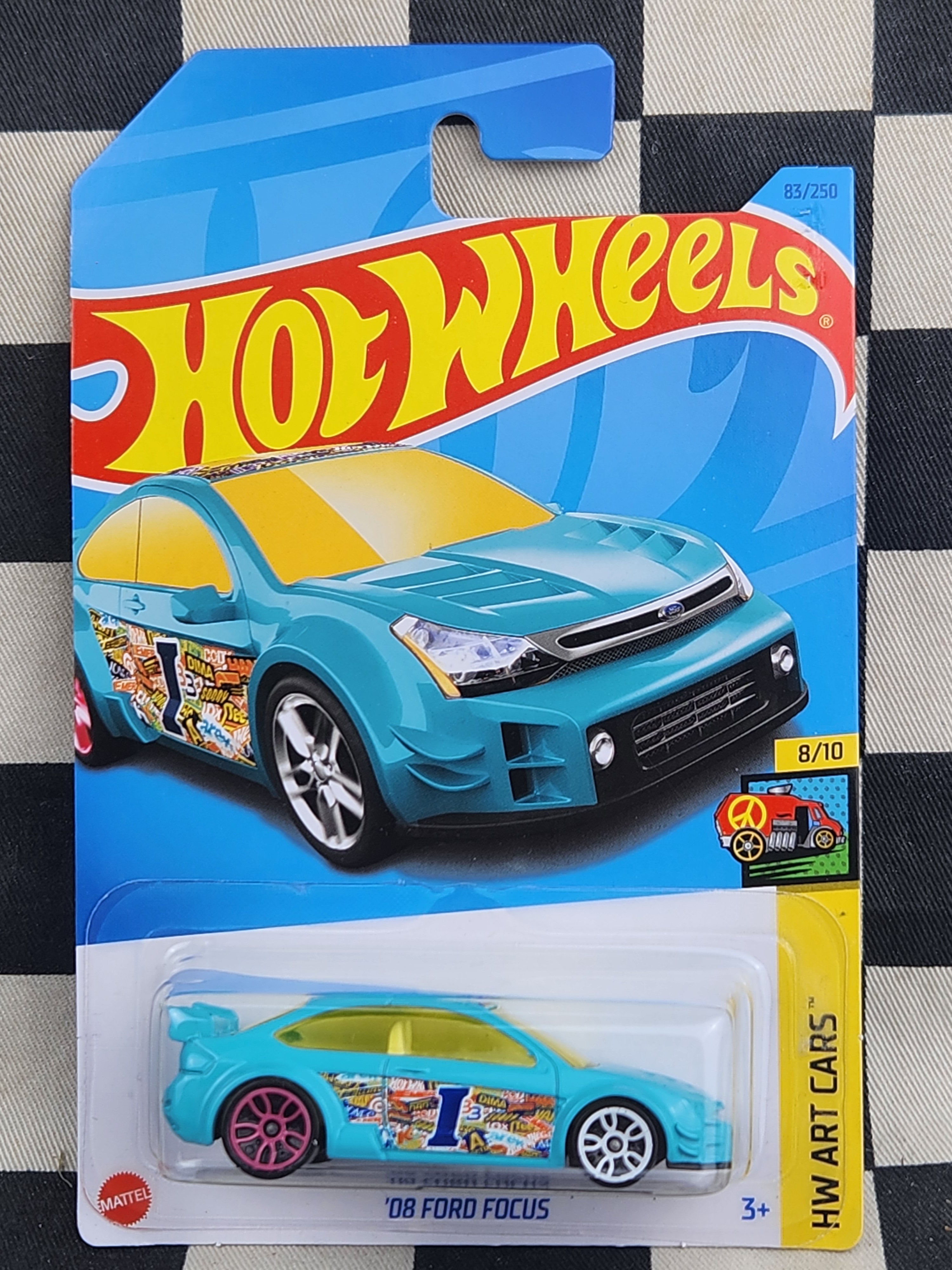Hot Wheels 2023 Art Cars 08 Ford Focus Blue