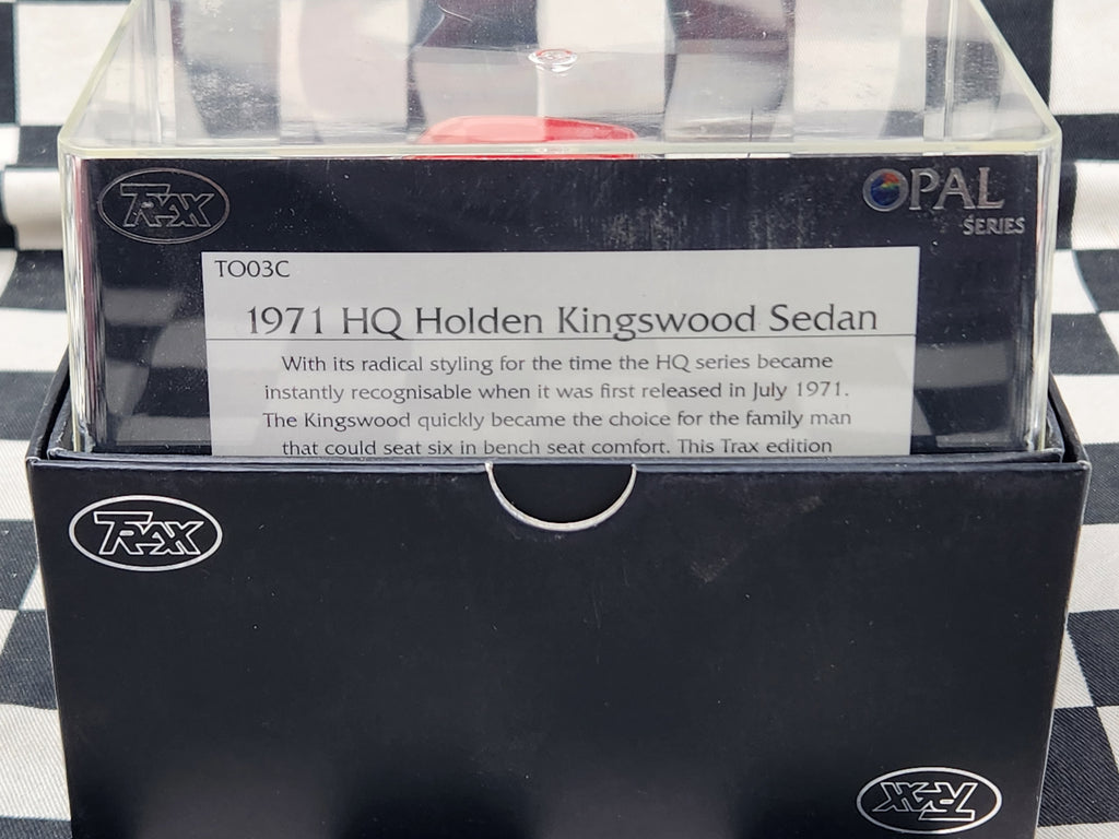 Trax Opal Series 1/43 Holden Hq Kingswood Sedan 1971 TO03C