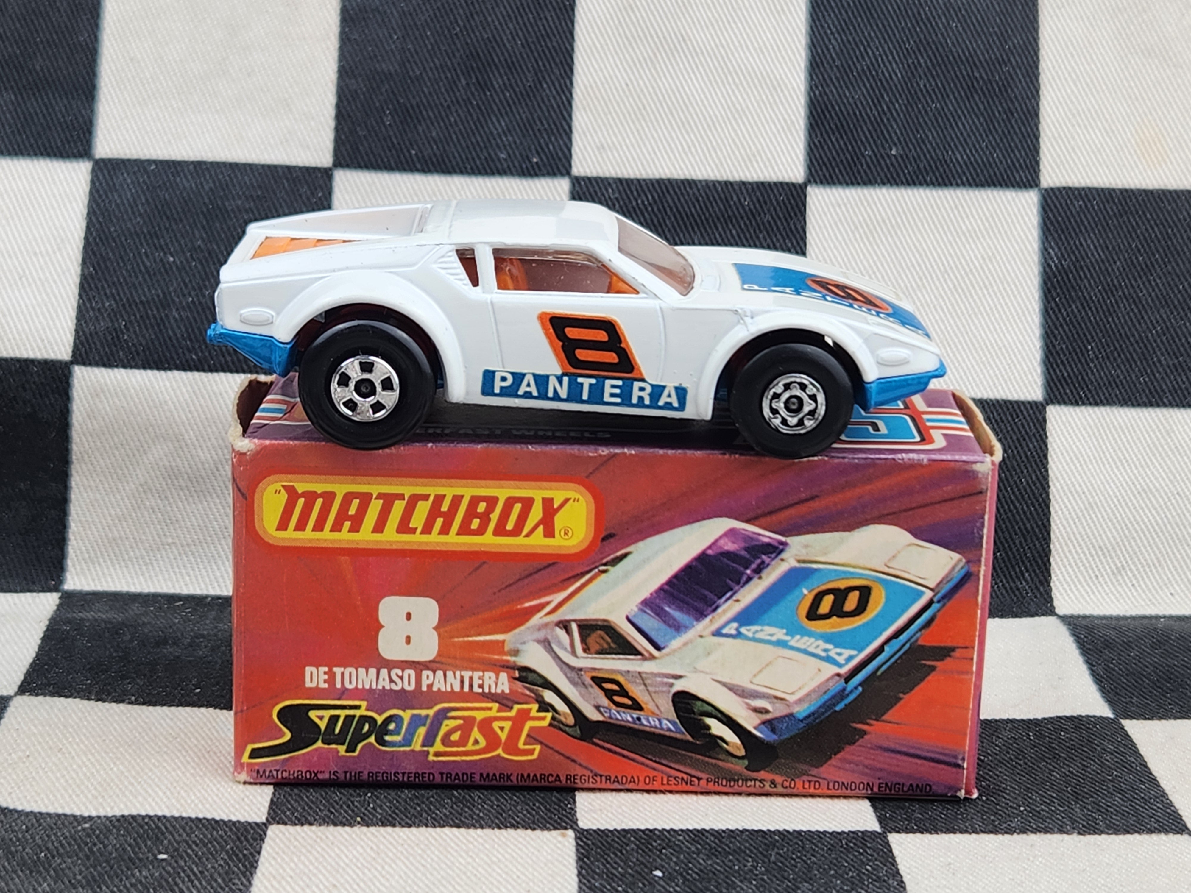 Vintage Matchbox Superfast De Tomaso Pantera in Original Box