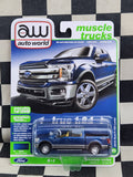 Auto World Muscle Trucks 2019 Ford F150 Lariat Blue Jeans Metallic