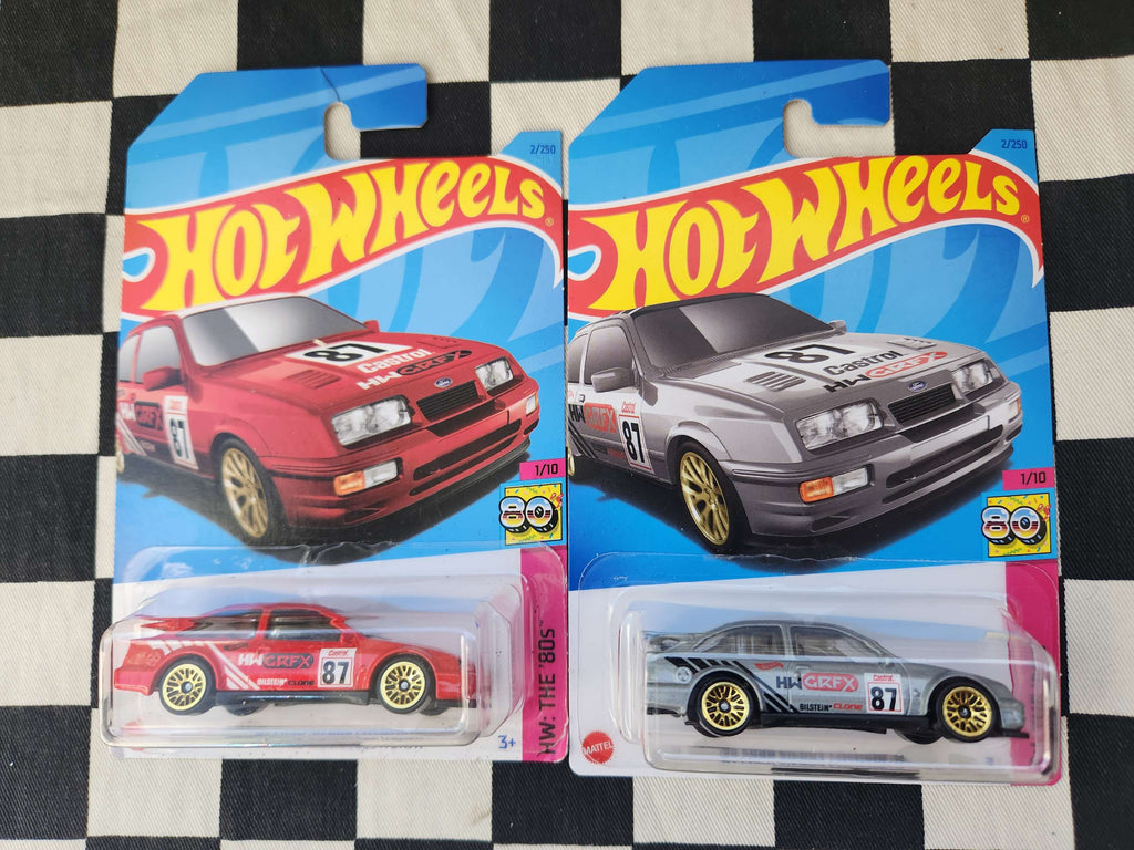 Hot Wheels 2023 The 80s 87 Ford Sierra Cosworth Choice of 2 Colours