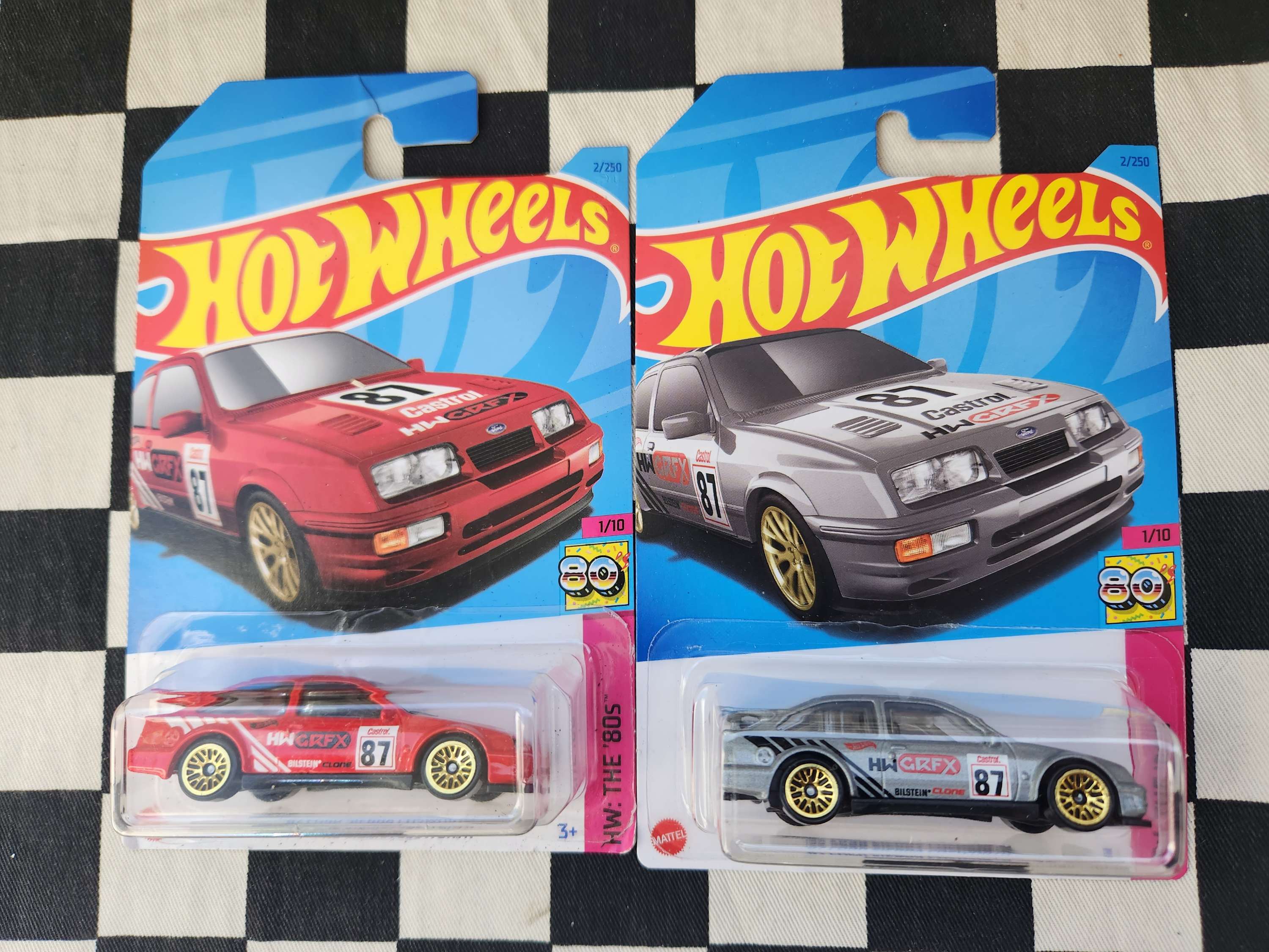 Hot Wheels 2023 The 80s 87 Ford Sierra Cosworth Choice of 2 Colours