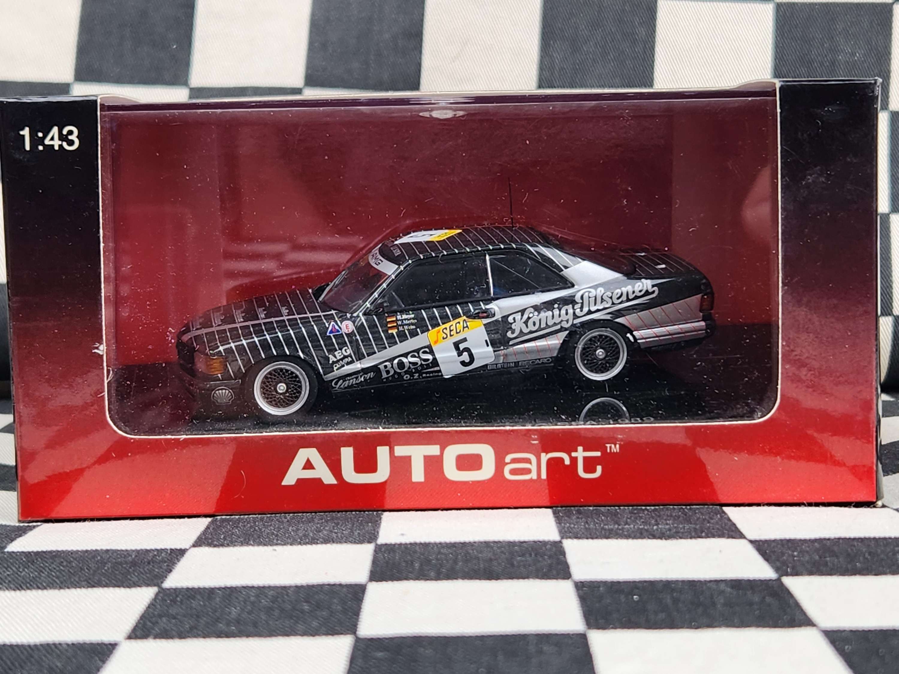 AutoArt 1/43 Mercedes Benz 500 SEC (W126) AMG SPA 1989 #5
