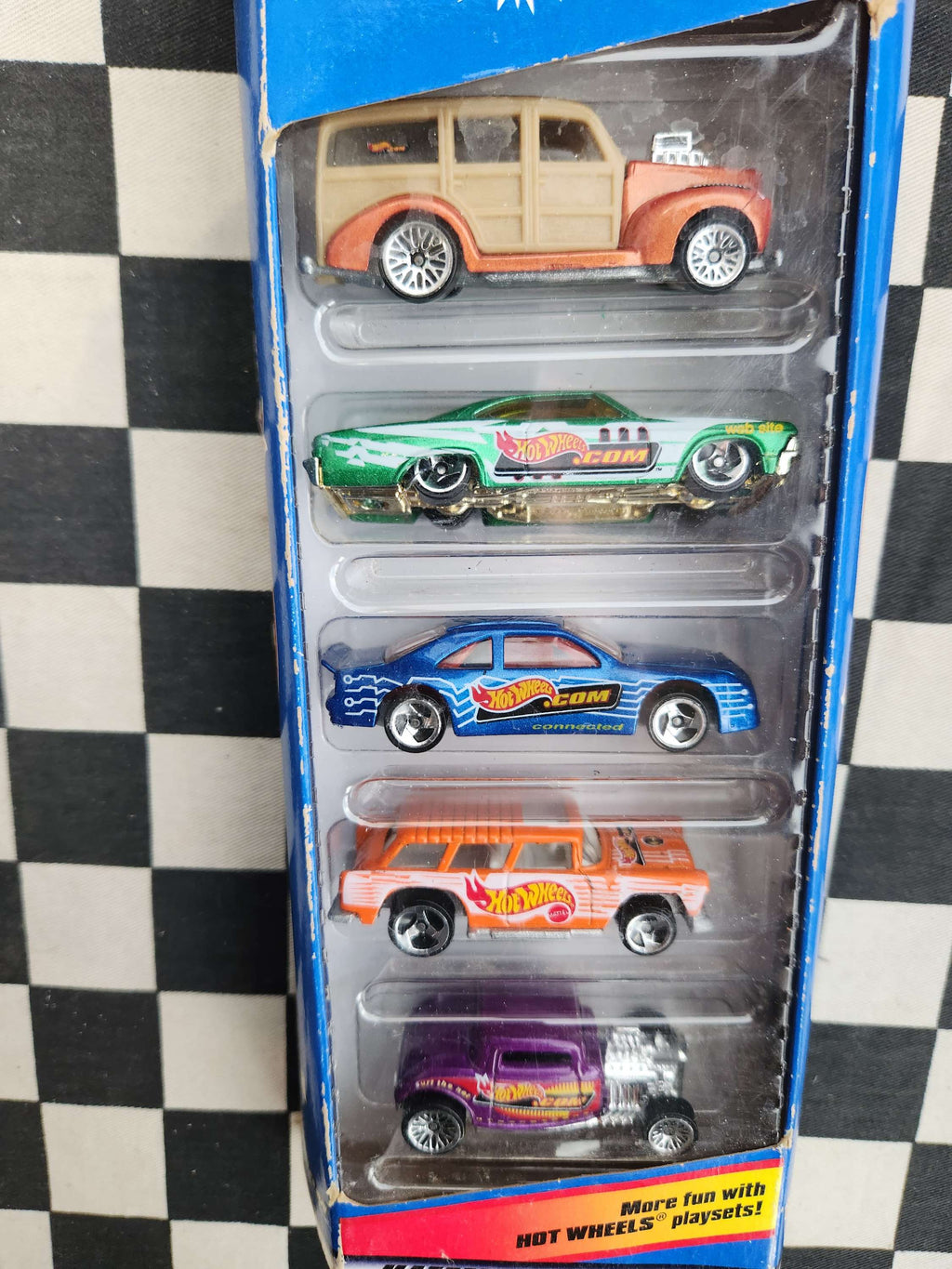 Hotwheels 1998 .COM Exclusive 5 Pack Nomad Chev Woody Hot Rod