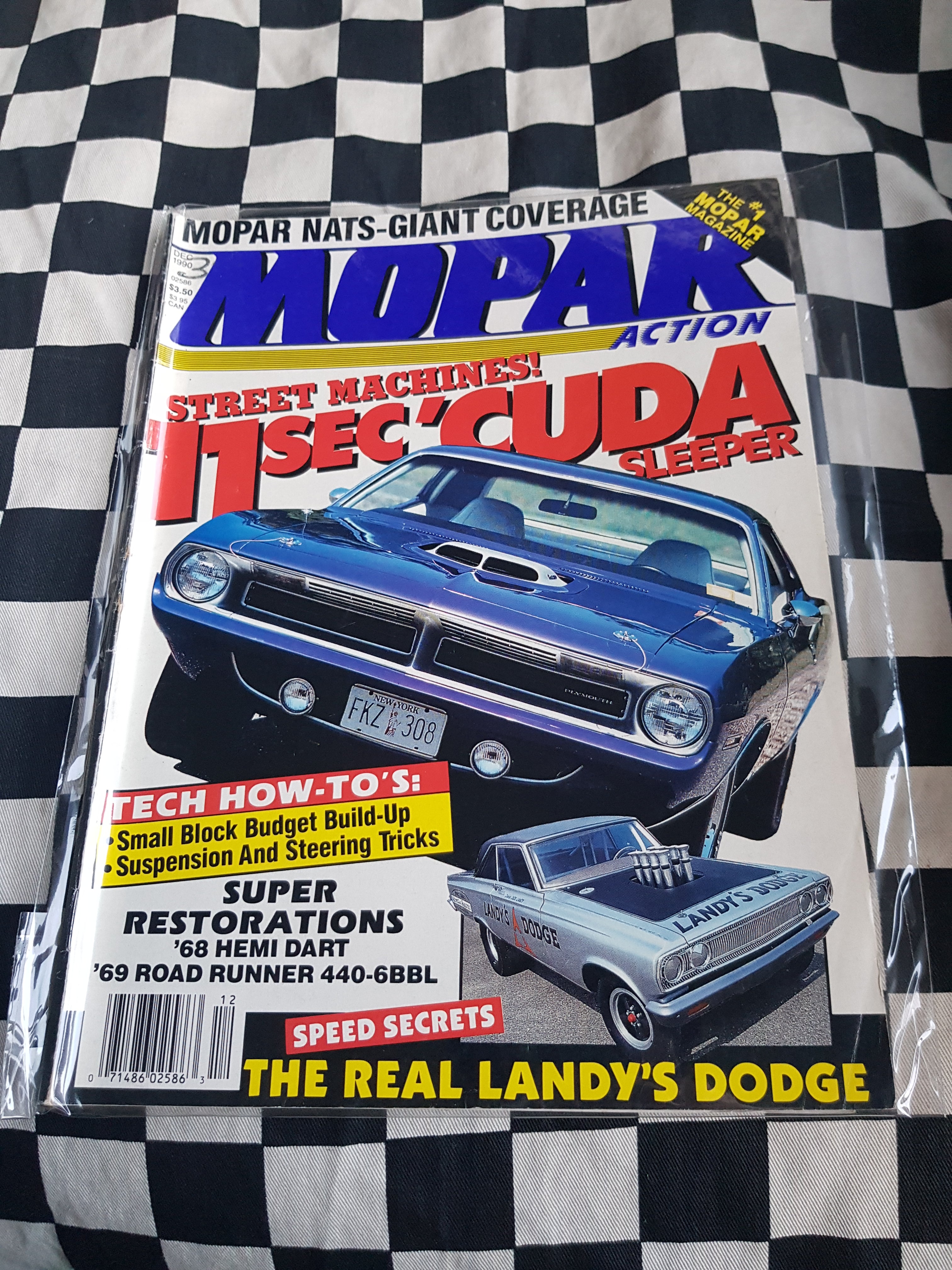 Mopar Action Magazine 12/90 Dodge Hemi Plymouth Gtx Valiant Cuda Charger
